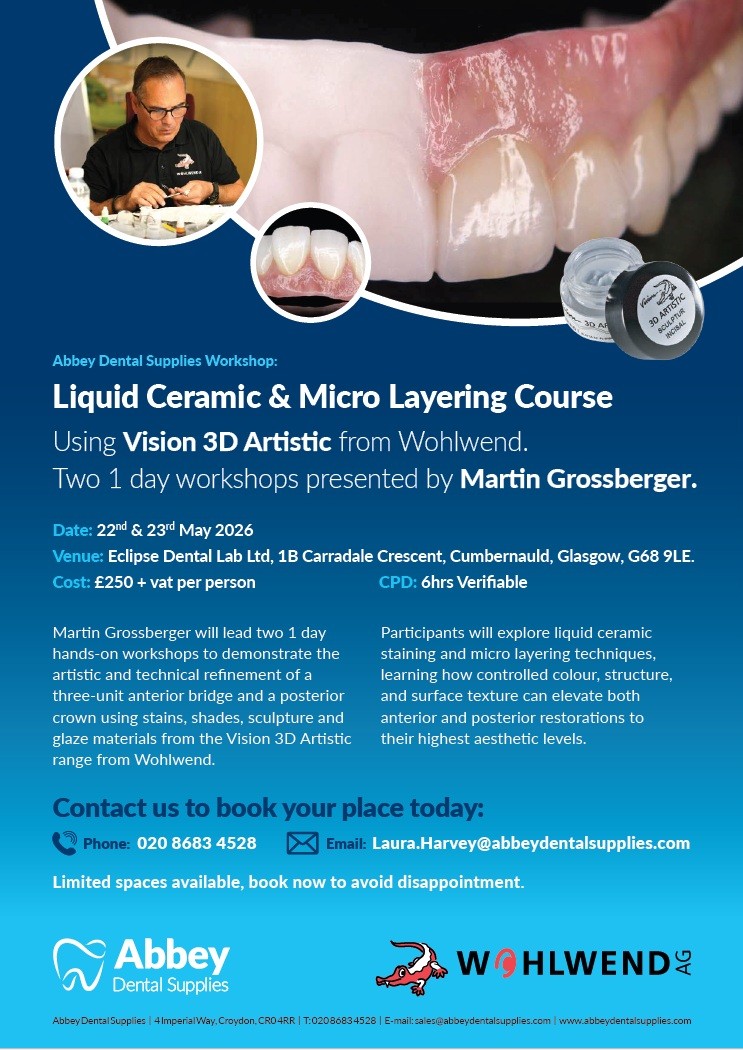 ADS Vision3d Artistic Workshop May Glasgow