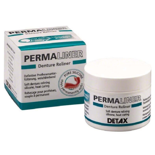 Detax Permaliner Soft Denture Reliner 70gm (Heat Cure Silicone)
