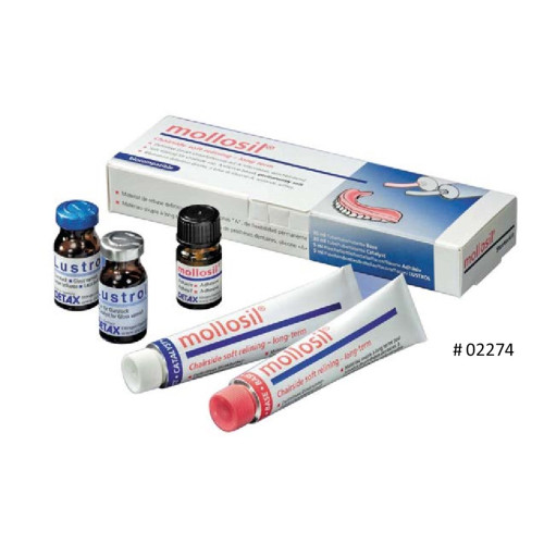 Detax Mollosil Starter Kit (Cold Curing Soft Relining Material)