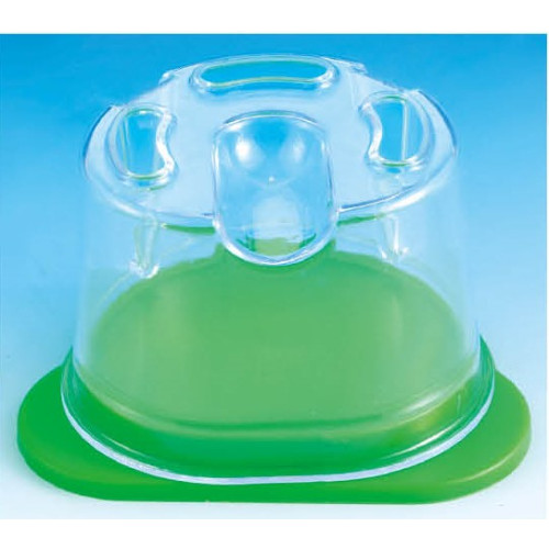 Duplicating Flask Clear Plastic with Green Base