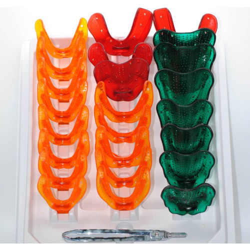 Vannini Superform Impression Trays Coloured Pk24 with Caliper
