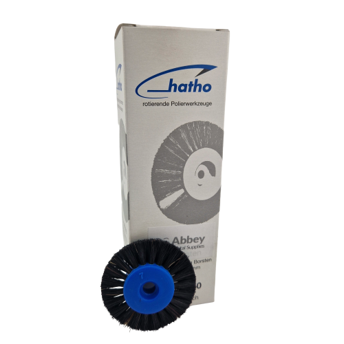 Hatho Lathe Brush (50mm) 2"x 2 Row Plastic Centre Pk12