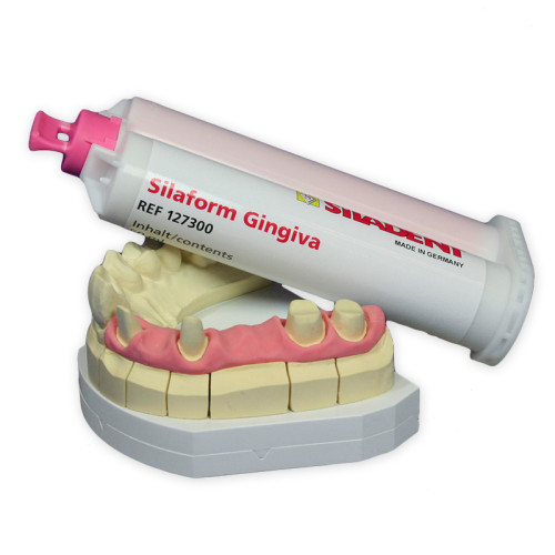 Silaform Gingiva, 70 Shore A Hardness (2x50ml+12 mixing tips)