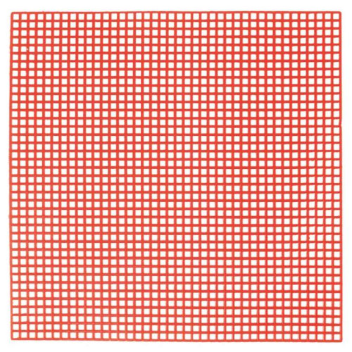 Karl Berg Wax Mesh Grid Retention Square 100x100mm Red Pk10 Sheets
