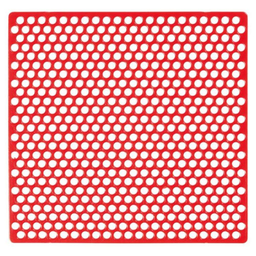 Karl Berg Wax Mesh Grid Retention Round 71x70mm Red Pk20 Sheets