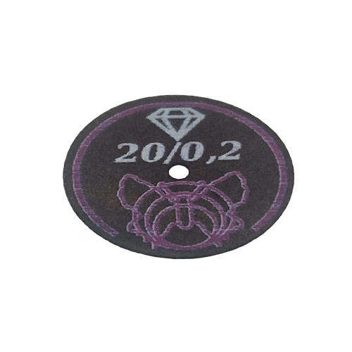 Motyl Diamond Cut Off Discs 20x 0.2mm Pk10 for Porcelain, Zr Oxide and Li Disilicate