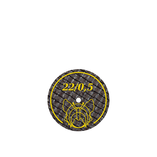 Motyl Reinforced Cut Off Discs 22x 0.5mm Pk20 For Non Precious Alloys