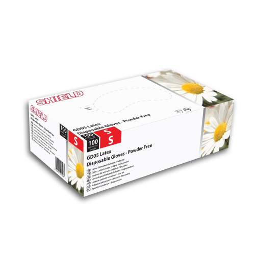 Latex Gloves Powder Free Large Box 100