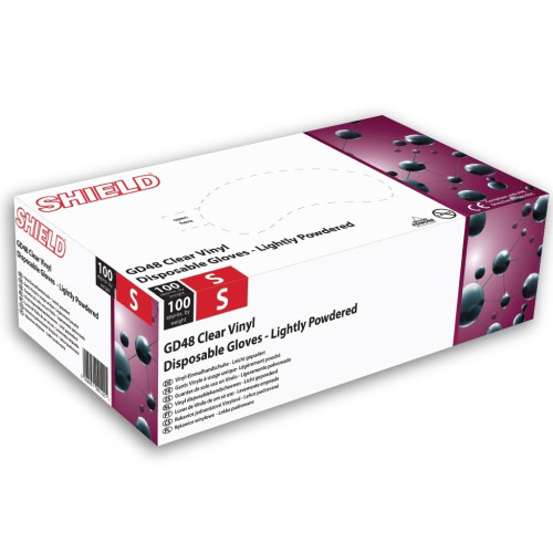 Latex Gloves Powder Free Medium Box 100