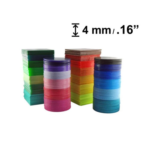 Mouthguard Blanks EVA 4mm Square Soft Various Colours each