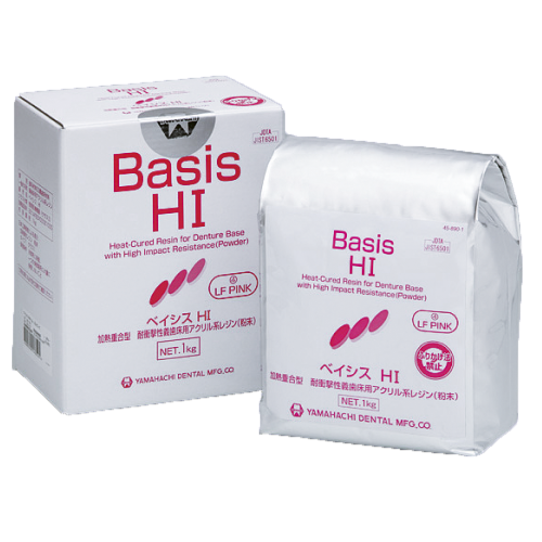 Basis Hi High Impact Acrylic Powder V-Pink Veined 1Kg (Heat Curing)
