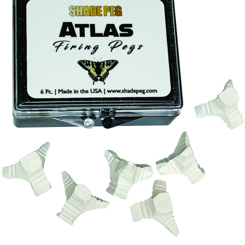 Shade Peg Atlas Firing Pegs White Pk6