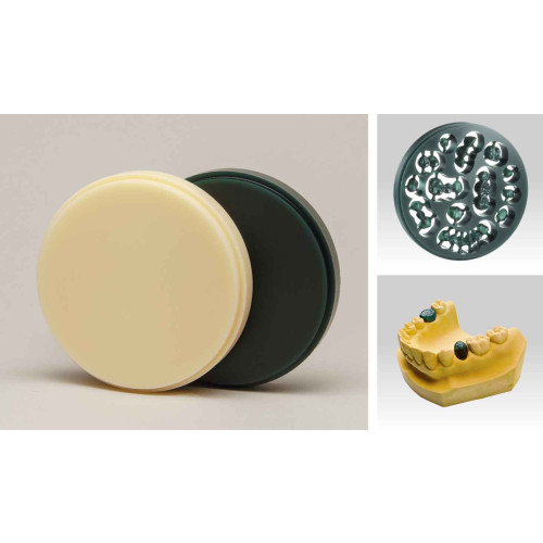 Wax Milling Disc,12mm wmd green