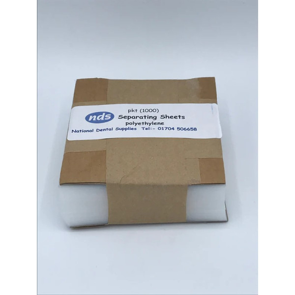 Abbey Dental Supplies Polythene Separating Sheets Pk1000
